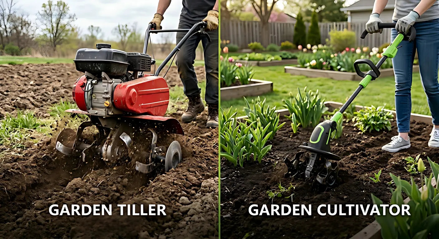 Garden Tiller vs Cultivator