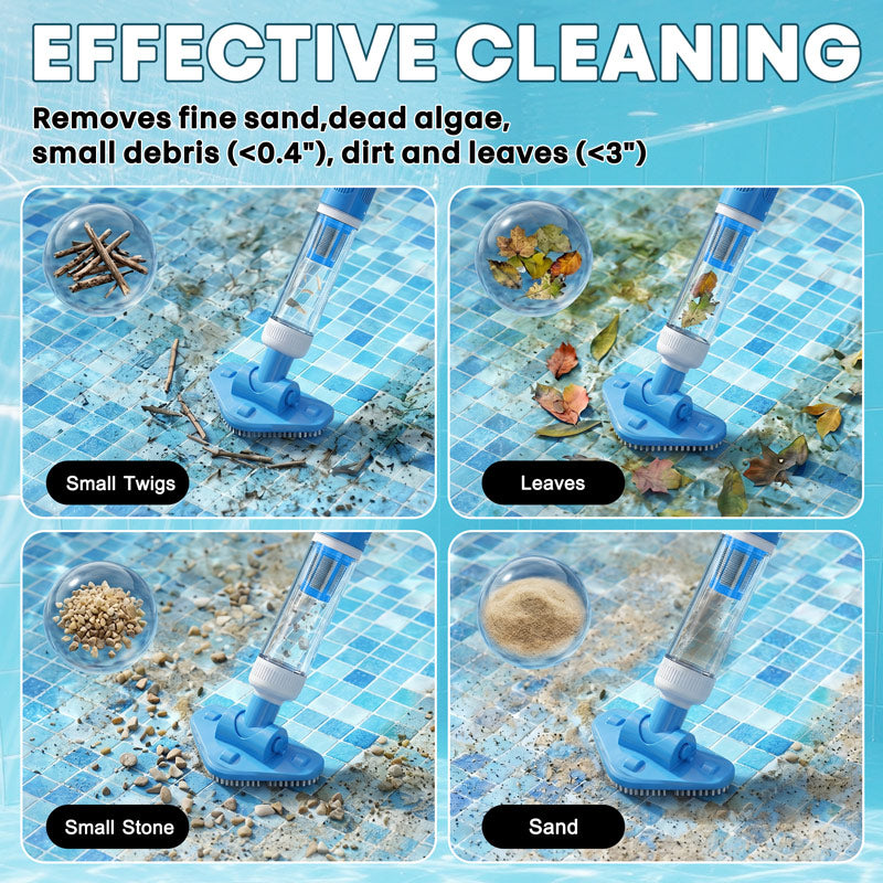 Cordless 3-in-1 Pool Vacuum Cleaner Pro – Powerful Rechargeable Cleaning for Pools, Spas & Hot Tubs