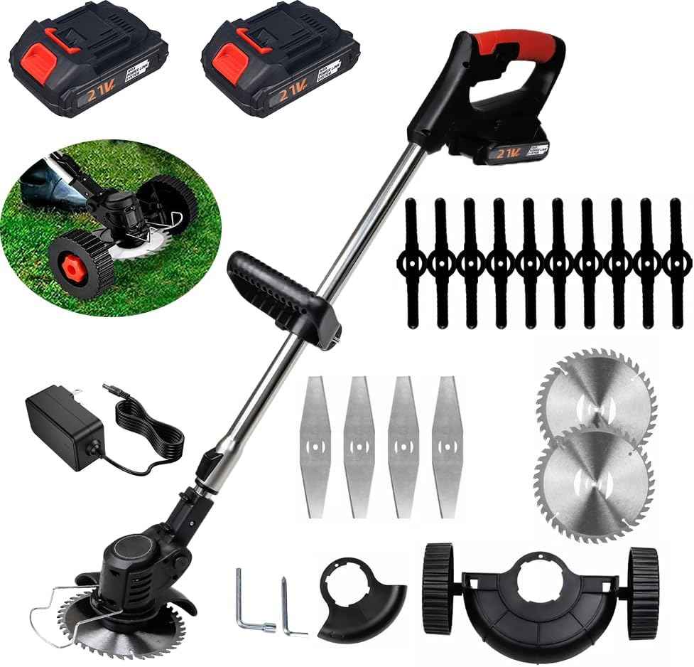 Adjustable Cordless 3-in-1 Weed Cutter — Trim, Edge & Mow with Ease