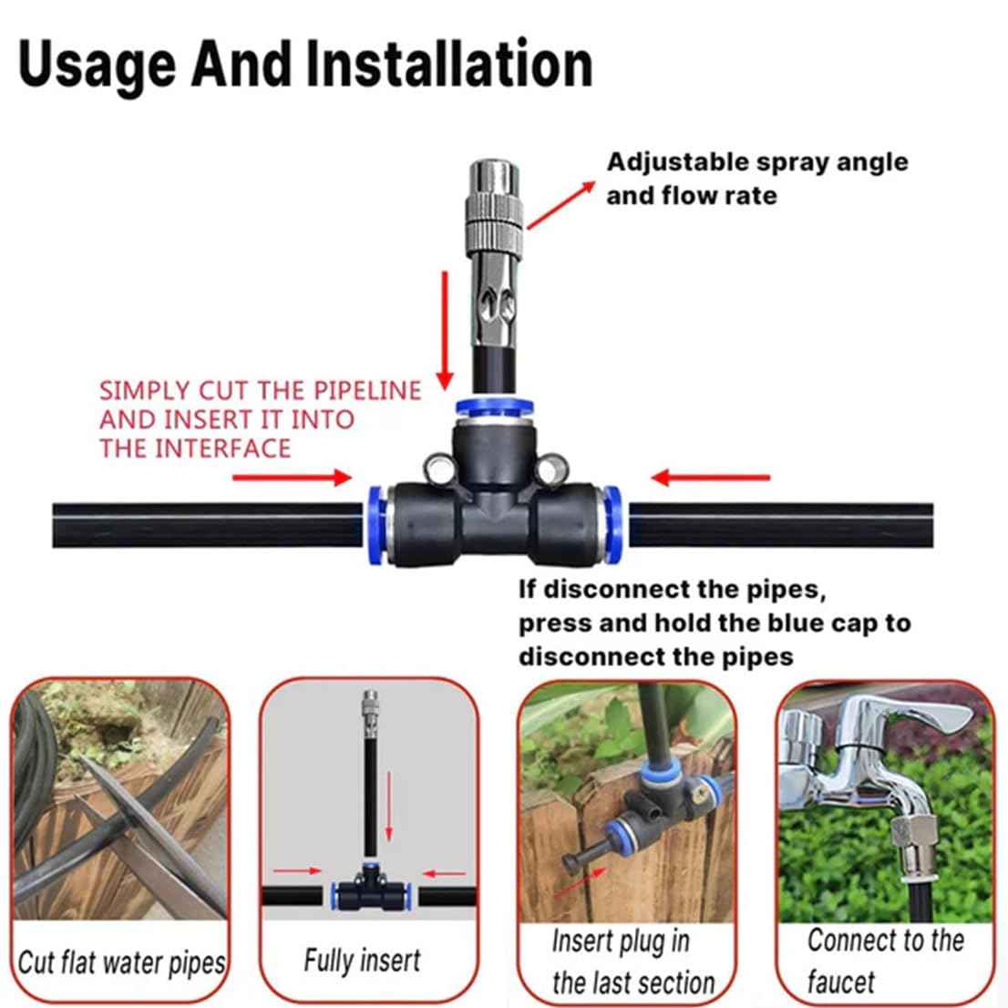 Flexible 360° Drip Irrigation Kit — Smart Watering for Every Garden