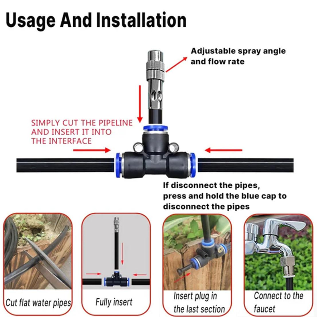 Flexible 360° Drip Irrigation Kit — Smart Watering for Every Garden
