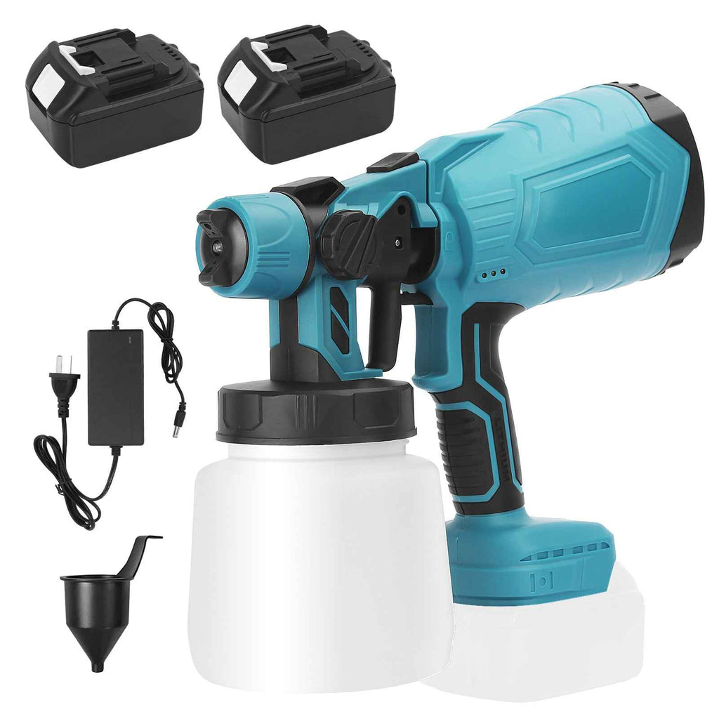 Cordless High-Pressure Paint Spray Gun with Dual Batteries – Fast & Even Finish