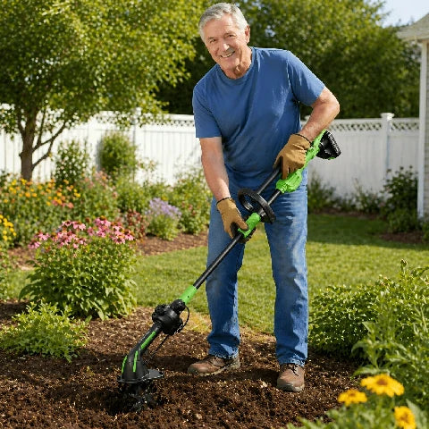nebultool 2-in-1 Cordless Tiller Cultivator with Extension Pole review