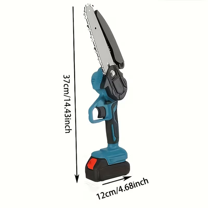All-in-One Cordless 8″ Chainsaw + Pole Saw — Reach, Cut & Trim with Ease