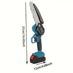 All-in-One Cordless 8″ Chainsaw + Pole Saw — Reach, Cut & Trim with Ease