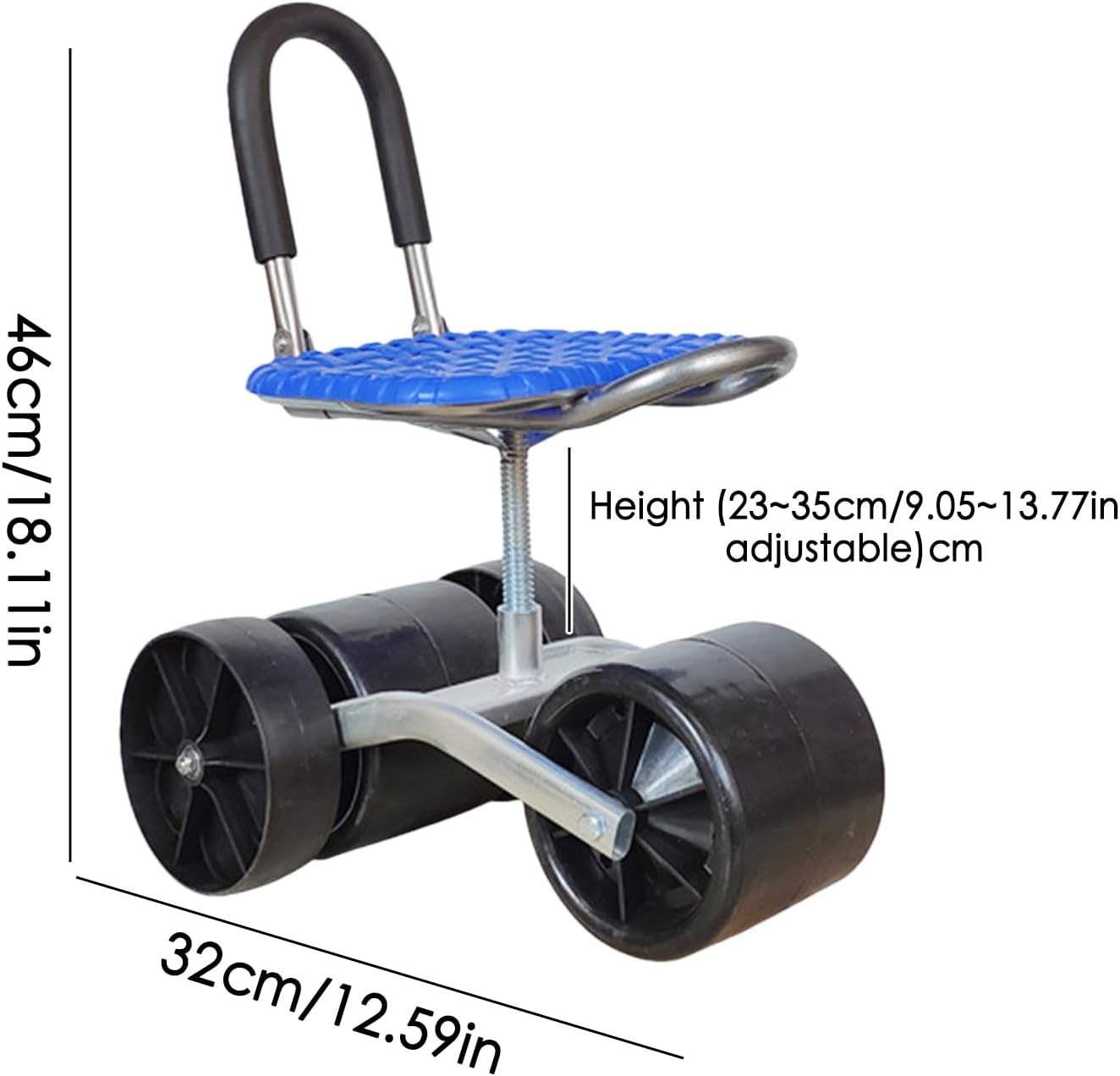 Ergonomic 360° Rotating Gardening Seat with Adjustable Height - NebulTool