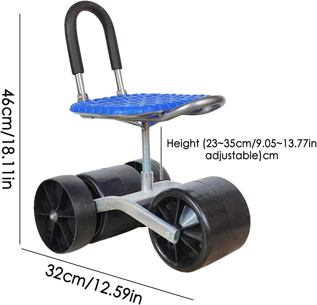 Ergonomic 360° Rotating Gardening Seat with Adjustable Height - NebulTool