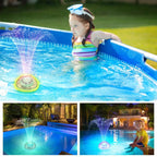 Floating Pool Fountain – Remote Control LED Water Fountain for Pools & Backyard Parties