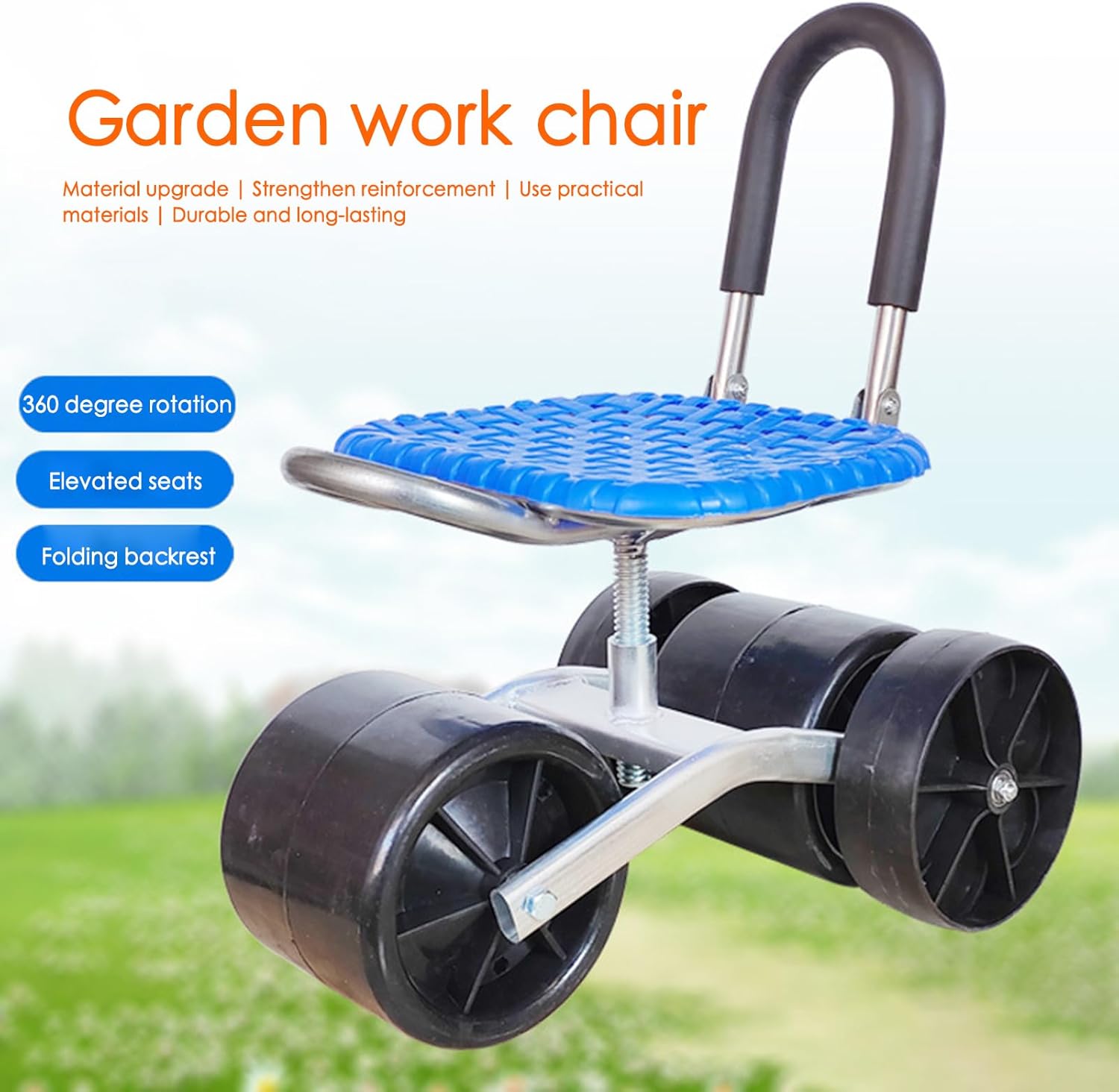 Ergonomic 360° Rotating Gardening Seat with Adjustable Height