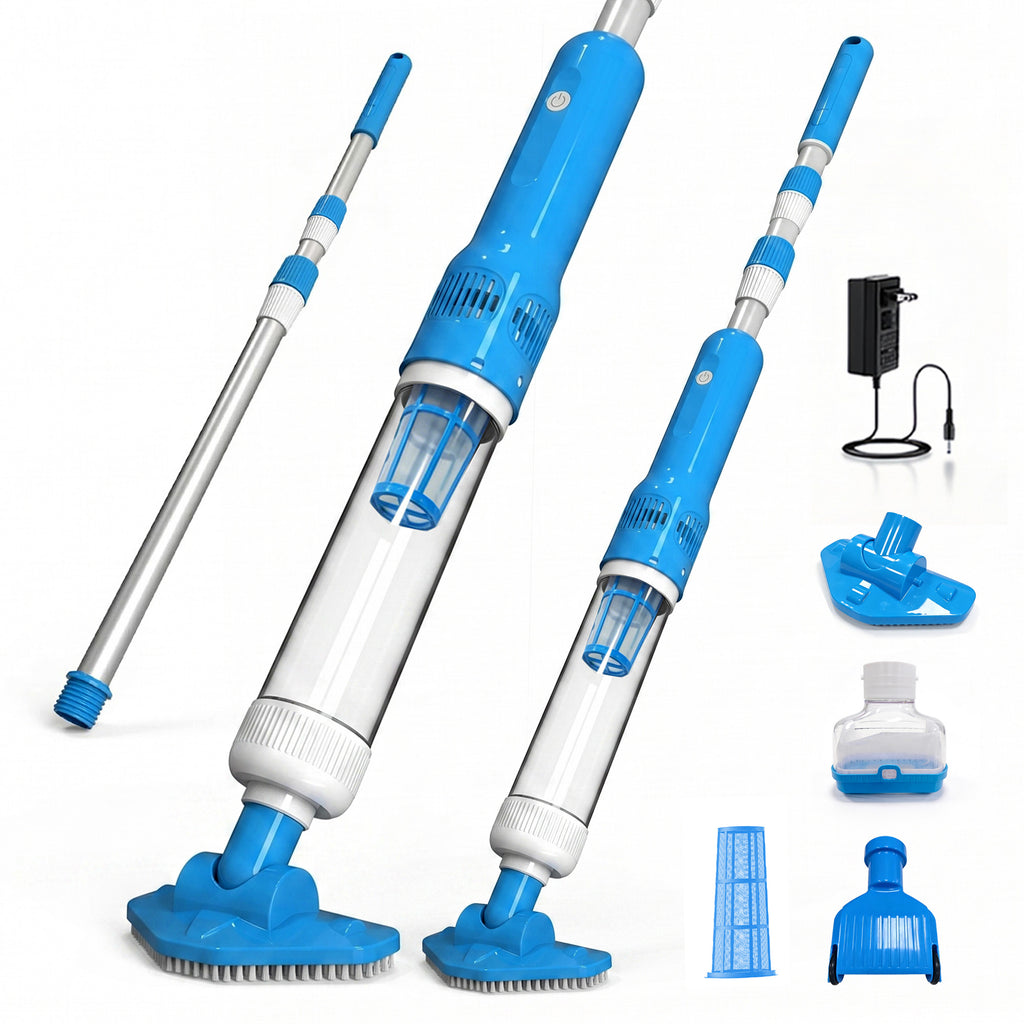 Cordless 3-in-1 Pool Vacuum Cleaner Pro – Powerful Rechargeable Cleaning for Pools, Spas & Hot Tubs