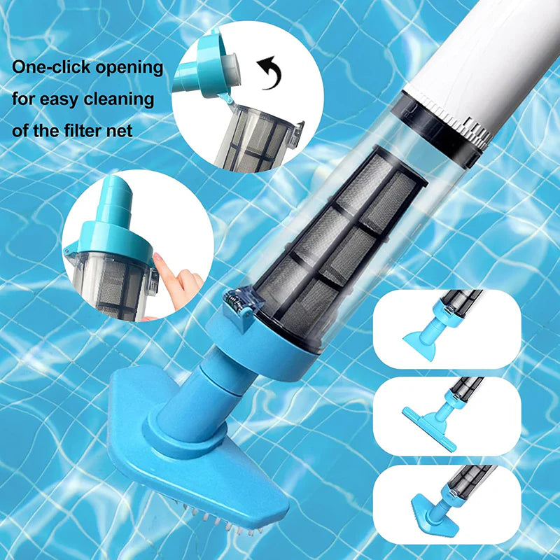Cordless 3-in-1 Rechargeable Pool Vacuum Cleaner — Efficient Pool Care Made Simple