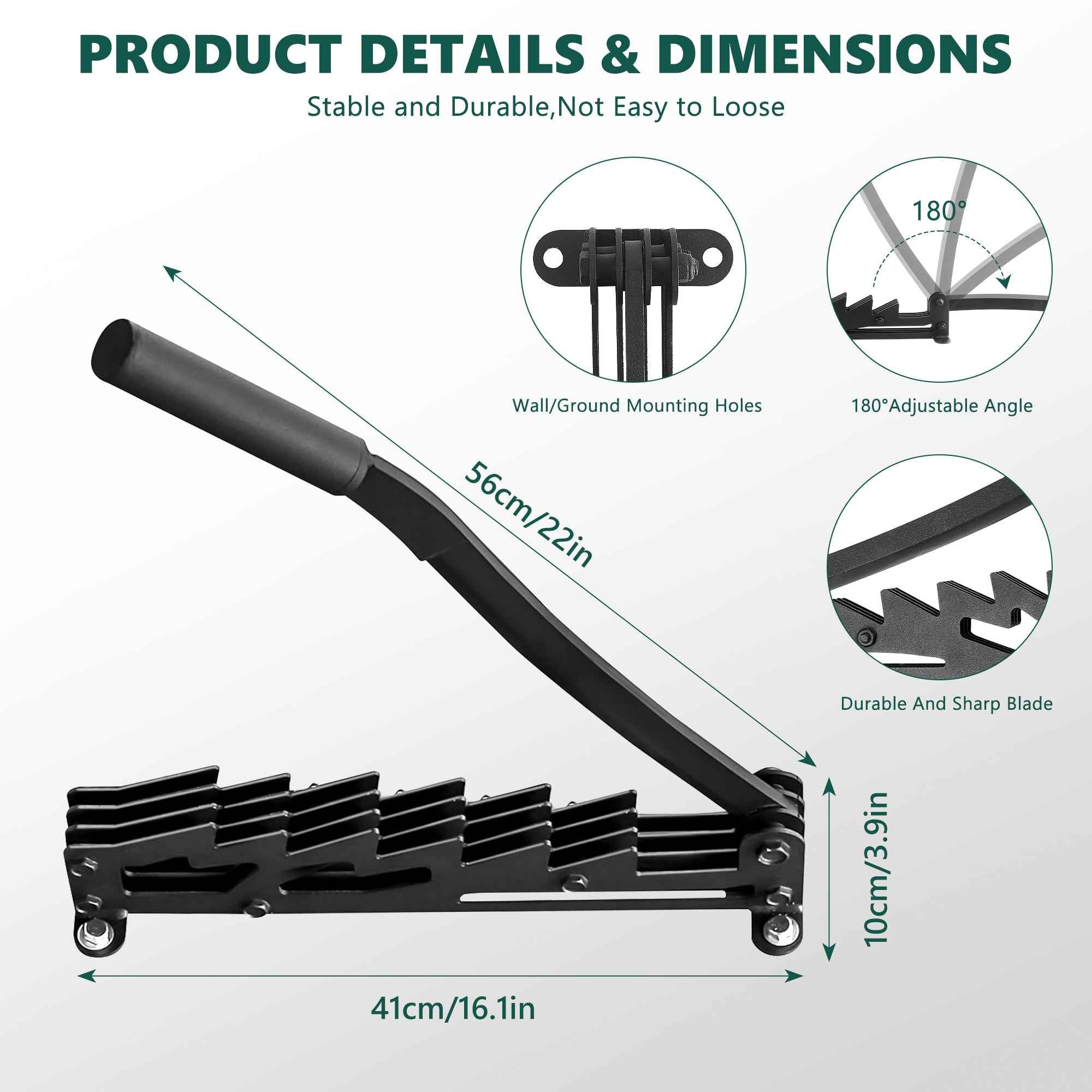 Heavy-Duty Wall Mounted Firewood & Kindling Splitter – Effortless Splitting, Safer Than an Axe