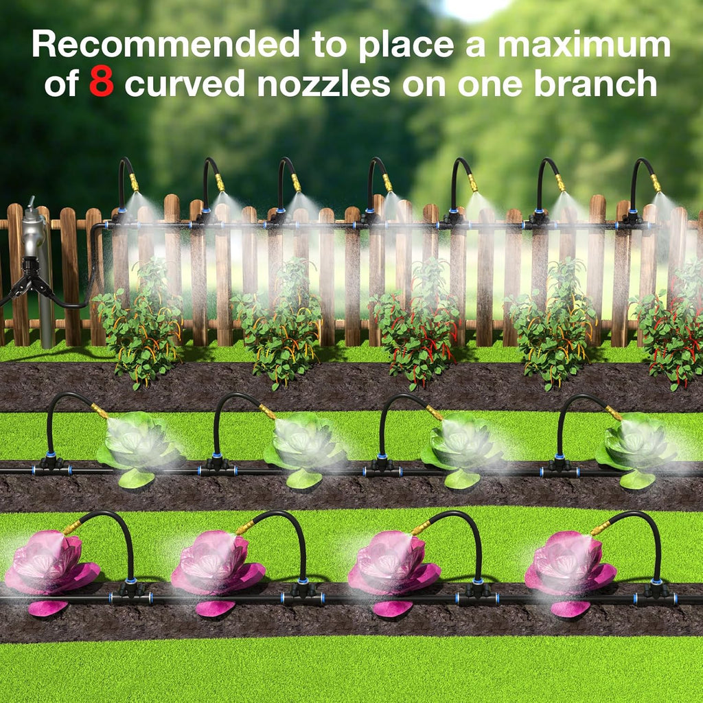 Flexible 360° Drip Irrigation Kit — Smart Watering for Every Garden - NebulTool