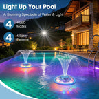 Floating Pool Fountain – Remote Control LED Water Fountain for Pools & Backyard Parties