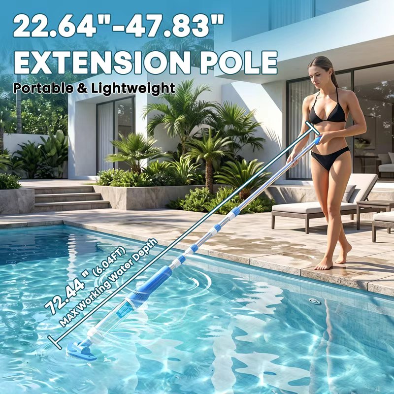 Cordless 3-in-1 Pool Vacuum Cleaner Pro – Powerful Rechargeable Cleaning for Pools, Spas & Hot Tubs