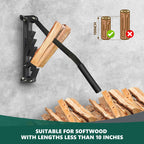 Heavy-Duty Wall Mounted Firewood & Kindling Splitter – Effortless Splitting, Safer Than an Axe