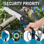 All-in-One Cordless 8″ Chainsaw + Pole Saw — Reach, Cut & Trim with Ease