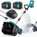 17-Inch Electric Snow Cleaner with Dual Batteries for Driveways & Walkways