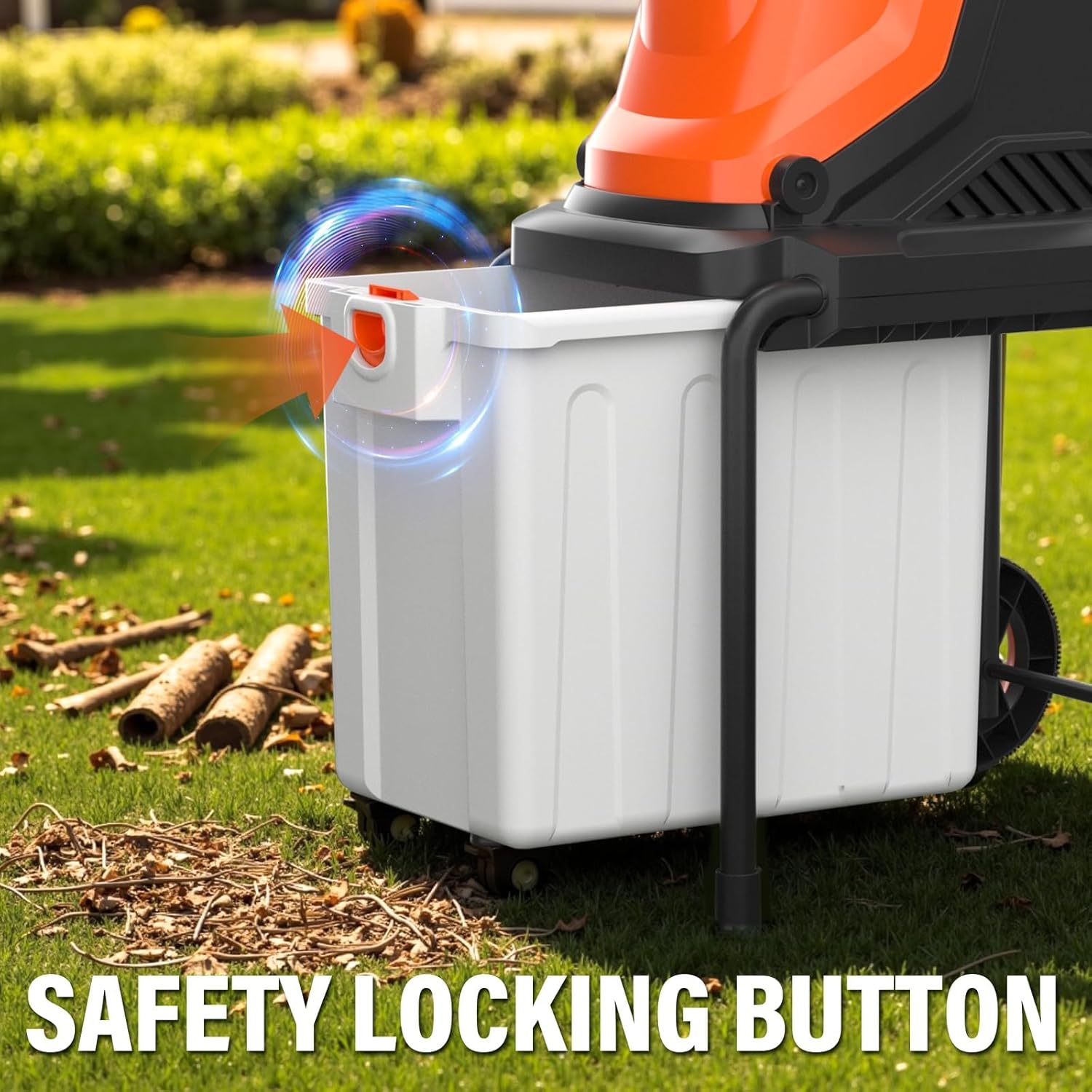 High-Efficiency Mulching Machine with 50L Safety Collection Bin