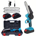 All-in-One Cordless 8″ Chainsaw + Pole Saw — Reach, Cut & Trim with Ease