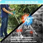Cordless Electric Stand Weed Puller with Dual Batteries — Effortless Weed Removal - NebulTool
