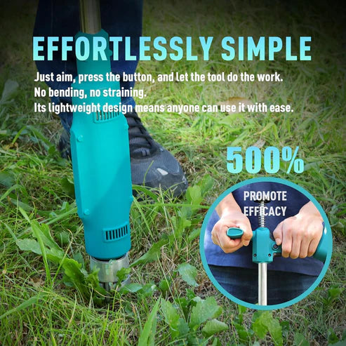 Cordless Electric Stand Weed Puller with Dual Batteries — Effortless Weed Removal