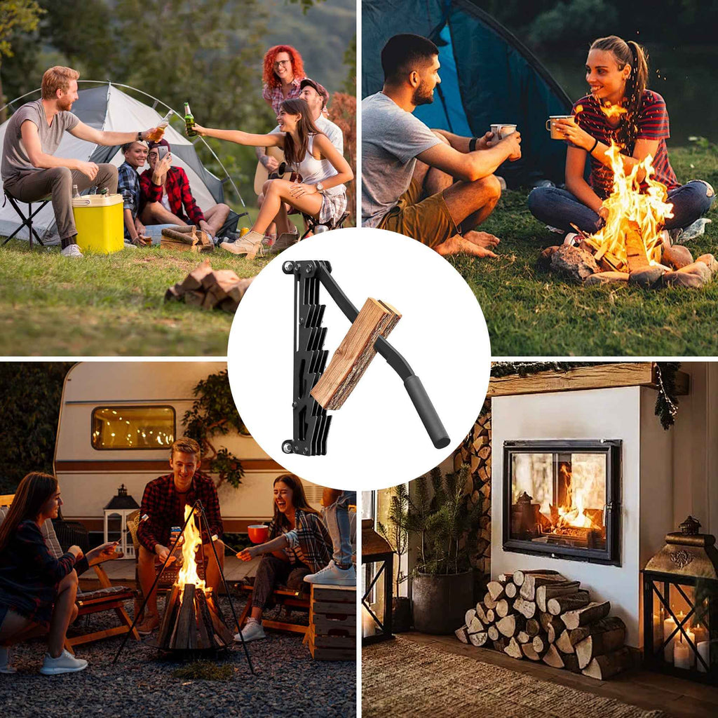 Heavy-Duty Wall Mounted Firewood & Kindling Splitter – Effortless Splitting, Safer Than an Axe