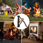 Heavy-Duty Wall Mounted Firewood & Kindling Splitter – Effortless Splitting, Safer Than an Axe