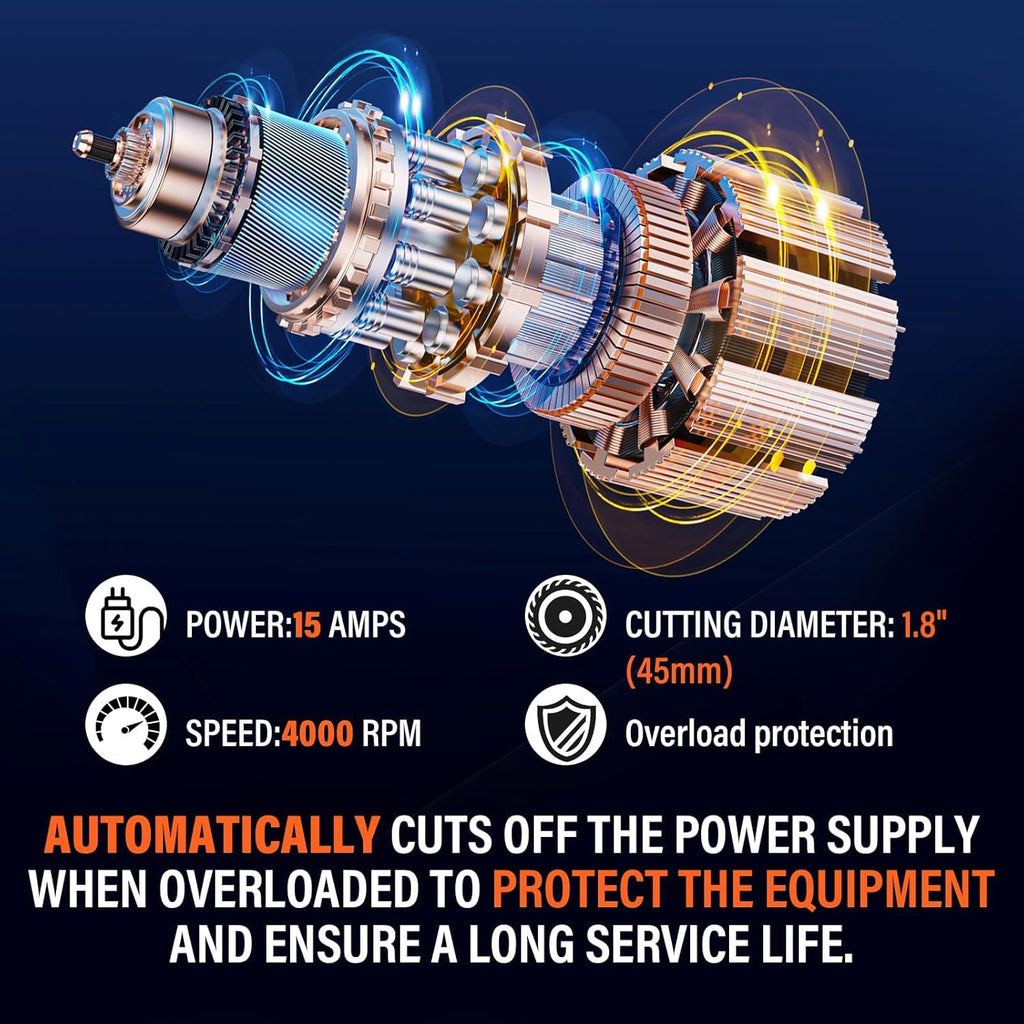 High-Efficiency Mulching Machine with 50L Safety Collection Bin