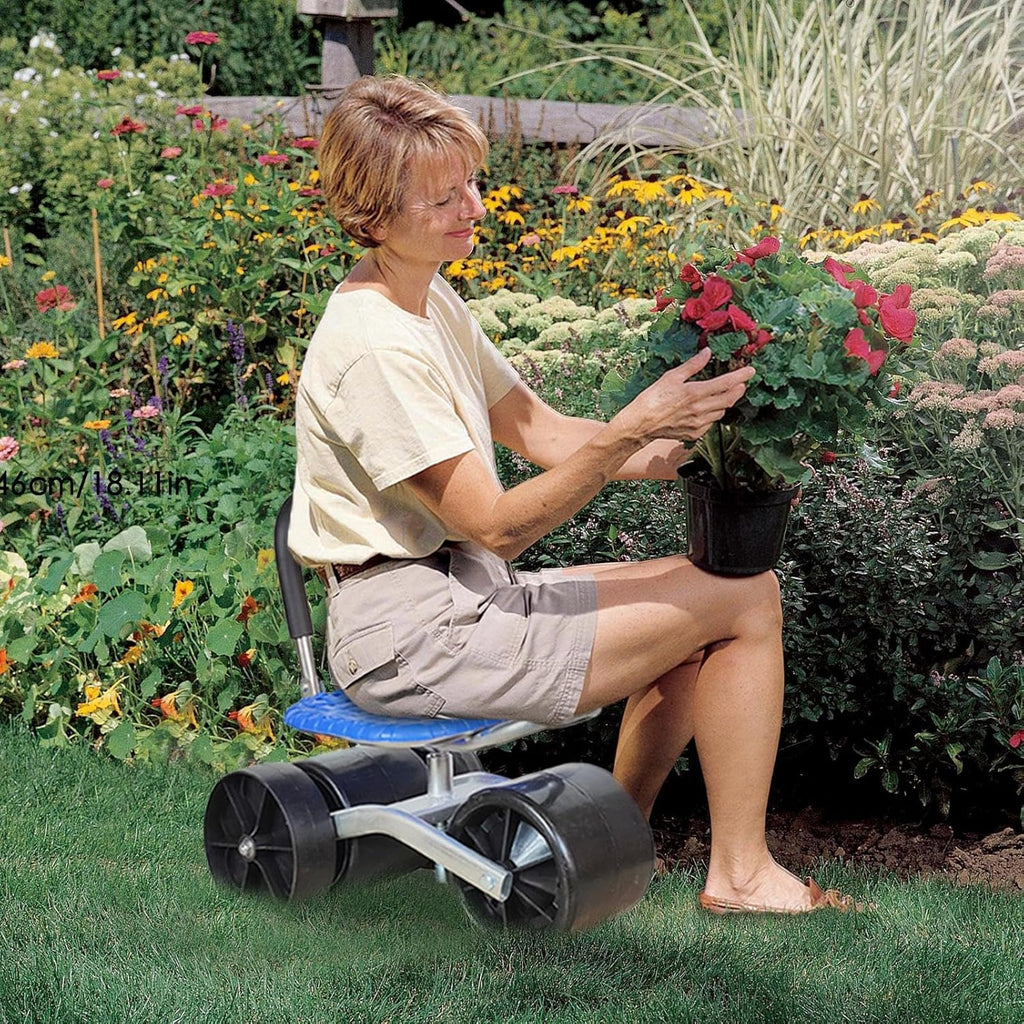 Ergonomic 360° Rotating Gardening Seat with Adjustable Height - NebulTool