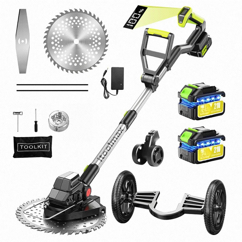 NebulTool Cordless Lawn Trimmer 4-in-1 Weed Eater with Dual Battery for Garden Yard Weed Removal