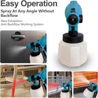 Cordless High-Pressure Paint Spray Gun with Dual Batteries – Fast & Even Finish