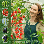 U-Shaped Garden Cucumber Trellis - Heavy-Duty Climbing Plant Support for Vegetables, Flowers & Vines
