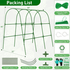 U-Shaped Garden Cucumber Trellis - Heavy-Duty Climbing Plant Support for Vegetables, Flowers & Vines