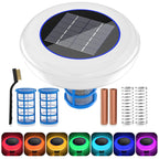 Solar Powered Pool Ionizer & Floating LED Ambience for Healthier Pools