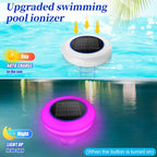 Solar Powered Pool Ionizer & Floating LED Ambience for Healthier Pools