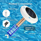 Solar Powered Pool Ionizer & Floating LED Ambience for Healthier Pools