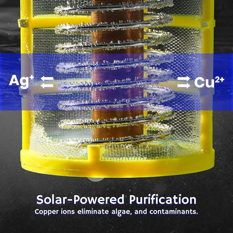 Solar Powered Pool Ionizer & Floating LED Ambience for Healthier Pools