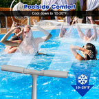 Solar Pool Fountain with LED Light Show for Pool Cooling & Outdoor Decoration