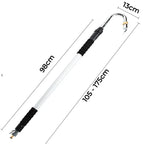 Extendable Gutter Cleaning Tool with High-Pressure Hose Nozzle