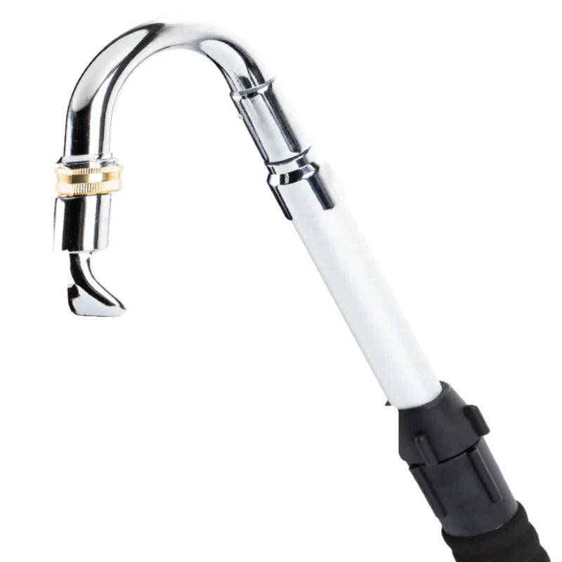 Extendable Gutter Cleaning Tool with High-Pressure Hose Nozzle