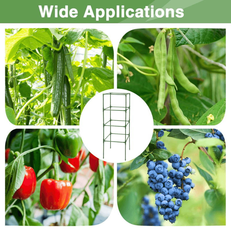 Heavy-Duty Steel Plant Support for Tomatoes, Vegetables & Climbing Plants