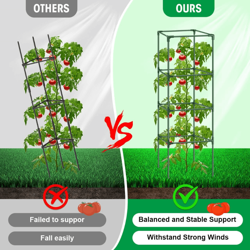 Heavy-Duty Steel Plant Support for Tomatoes, Vegetables & Climbing Plants