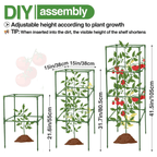 Heavy-Duty Steel Plant Support for Tomatoes, Vegetables & Climbing Plants
