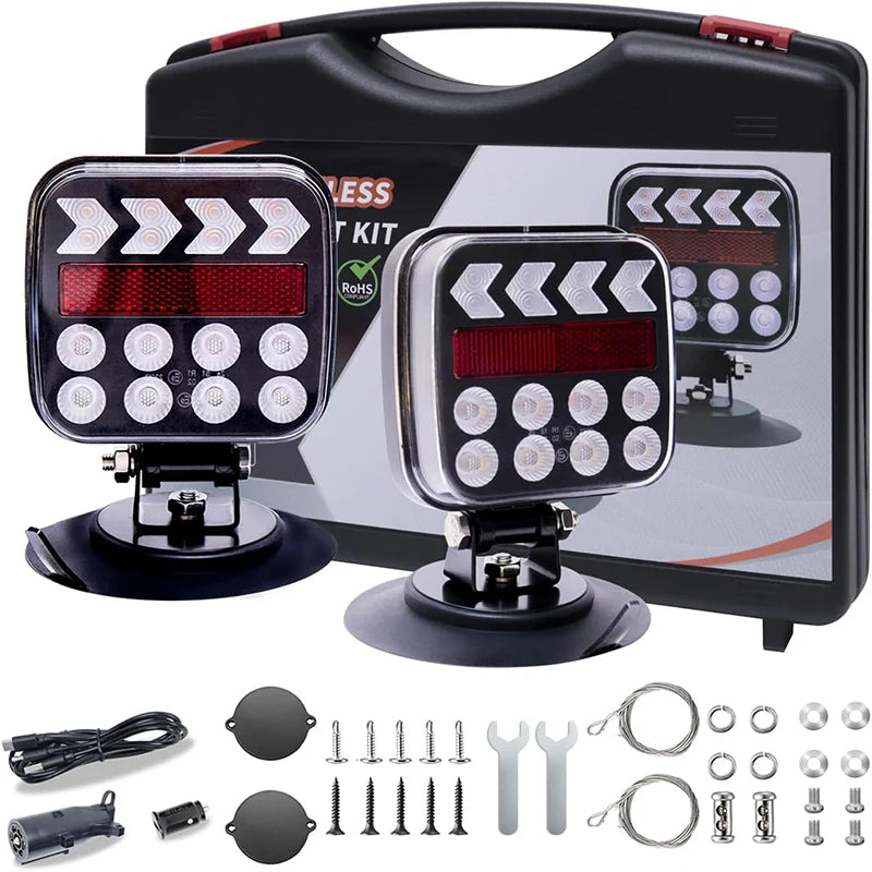 Wireless Trailer Lights – Bluetooth Control LED Light Kit for Safe Night Towing