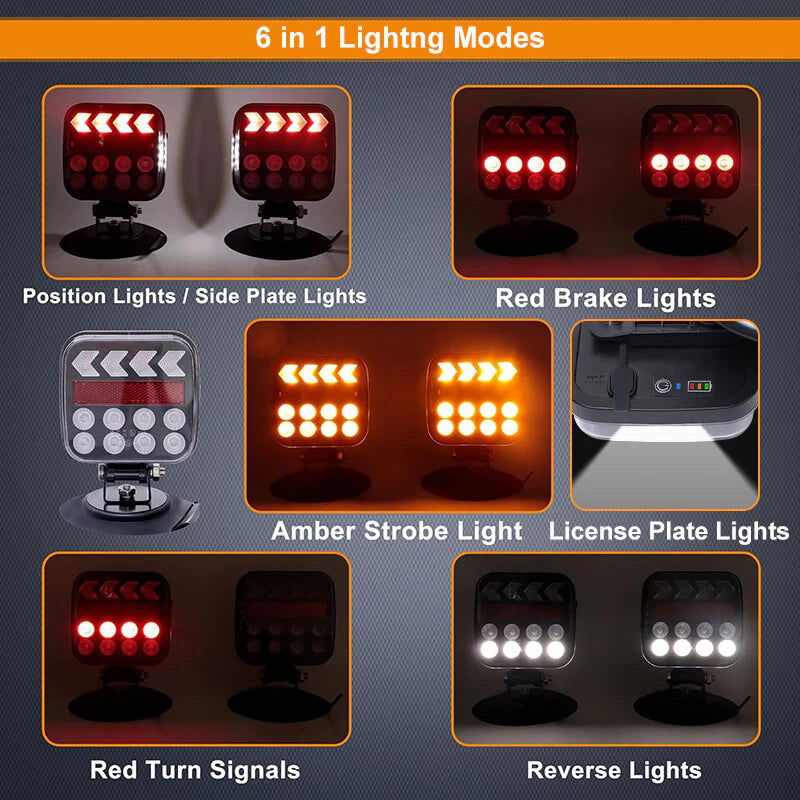 Wireless Trailer Lights – Bluetooth Control LED Light Kit for Safe Night Towing