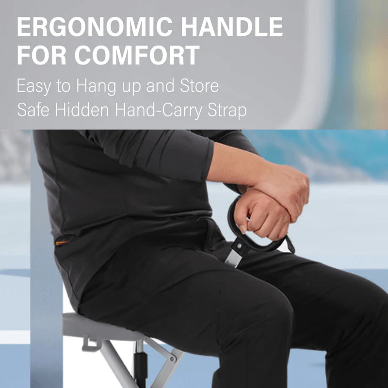 Folding Walking Stick with Seat - 2-in-1 Portable Walking Cane Chair for Seniors & Travel