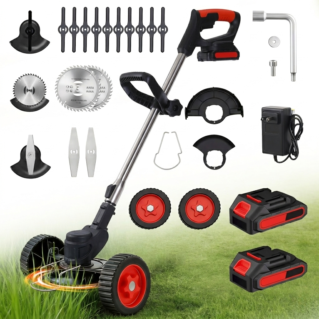 Adjustable Cordless 3-in-1 Weed Cutter — Trim, Edge & Mow with Ease