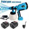 Cordless High-Pressure Paint Spray Gun with Dual Batteries – Fast & Even Finish