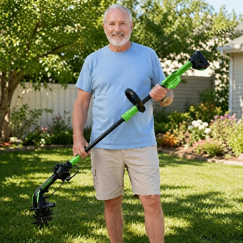 nebultool 2-in-1 Cordless Tiller Cultivator with Extension Pole review